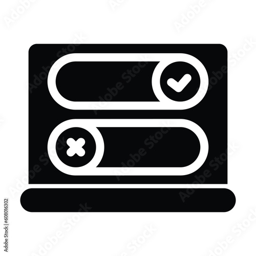 oolean glyph icon illustration vector graphic