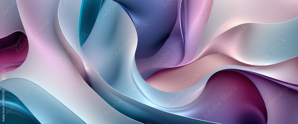 3d abstract background with waves