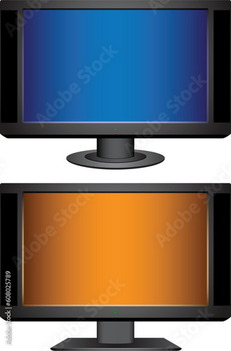 Modern tv isolated on the white background