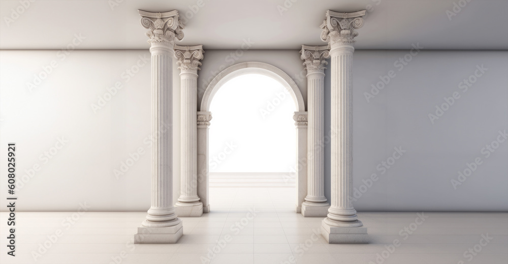 arches and columns in the palace