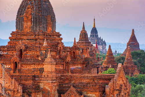 Bagan  Myanmar temples in the Archaeological Zone