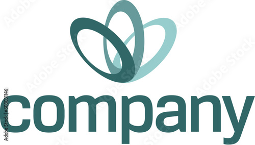 Abstract vector logo design for legal company.
