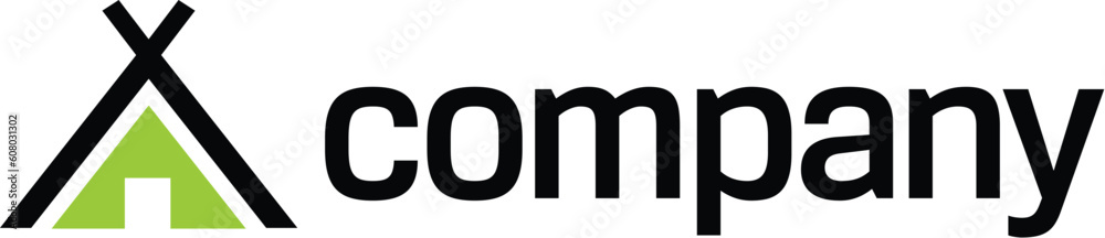 Camping tent logo for eco rest/travel business. Camping tent logo for eco rest/travel business.