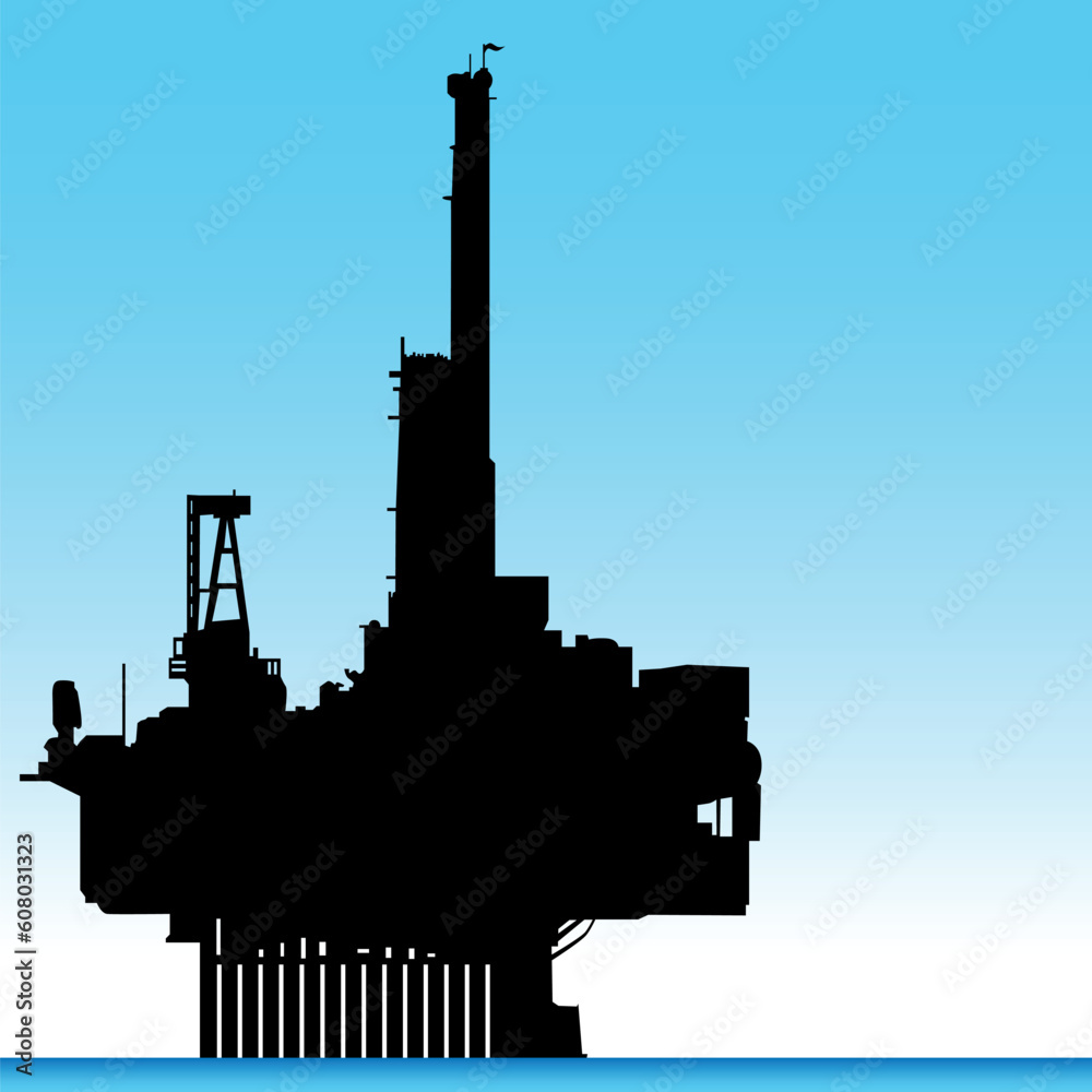 An image of an oil rig. An image of an oil rig.