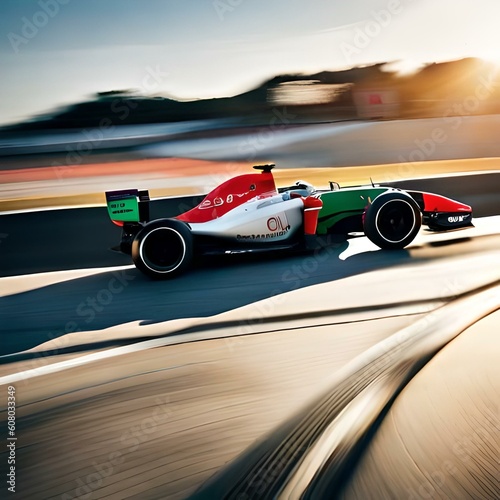 F1 racing car on circuit, Sports racing car on circuit, supercar race