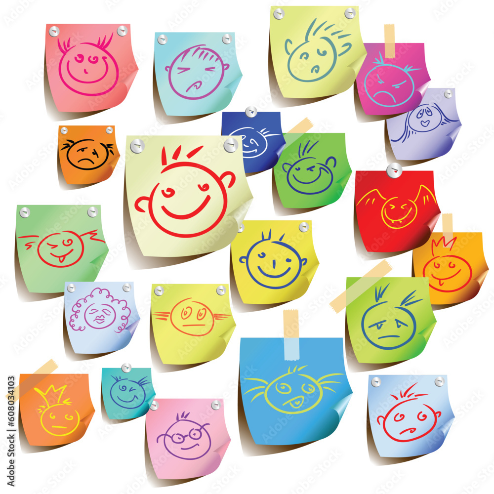 tags with smile,  this  illustration may be useful  as designer work