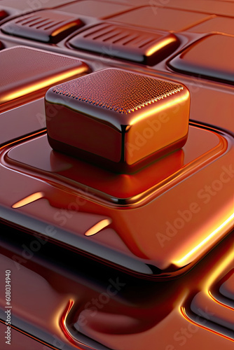 chocolate day concept banner or poster. ai illustration generated