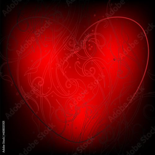 heart decorative, this illustration may be useful as designer work