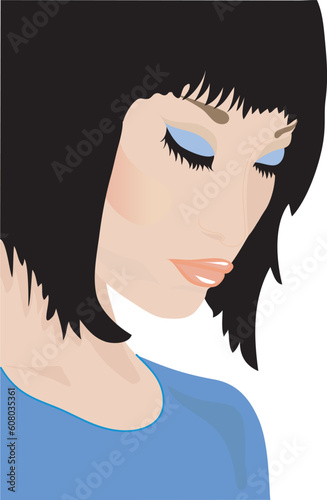 Abstraction with girl
