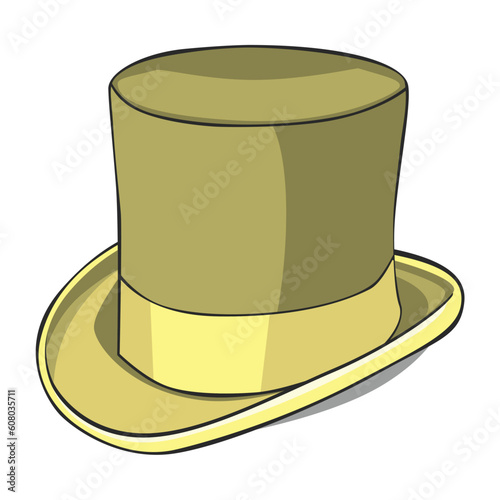 fully editable vector illustration of isolated topper