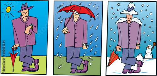 Illustration of Waiting Man