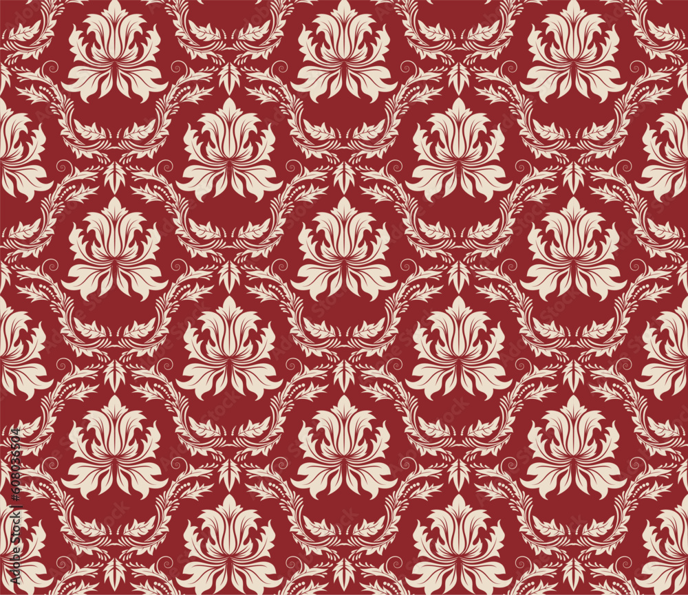 Damask seamless vector pattern. For easy making seamless pattern just drag all group into swatches bar, and use it for filling any contours. Damask seamless vector pattern. For easy making seamless pattern just drag all group into swatches bar, and use it for filling any contours.