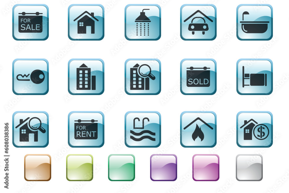 Real Estate icons Real Estate icons