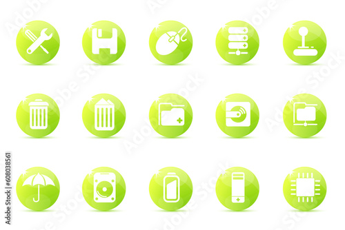 Computer and Data icons