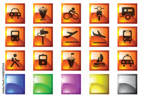 Transportation and Vehicle icons