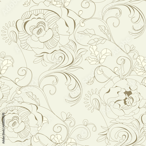 Floral seamless wallpaper