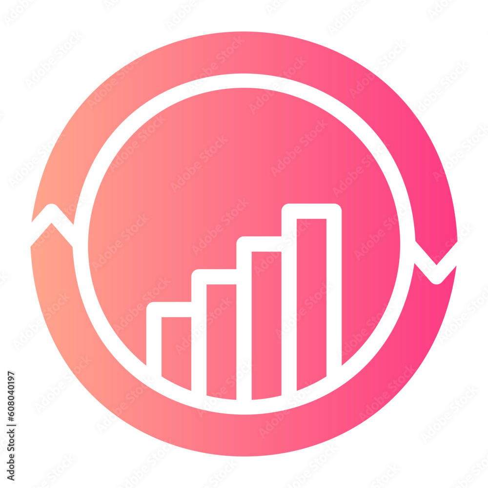continuous improvement gradient icon