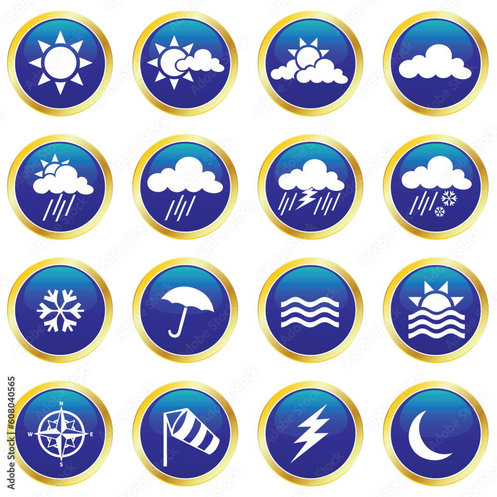 vector collection of weather icons vector collection of weather icons
