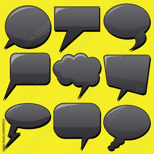 vector set of dialog bubbles