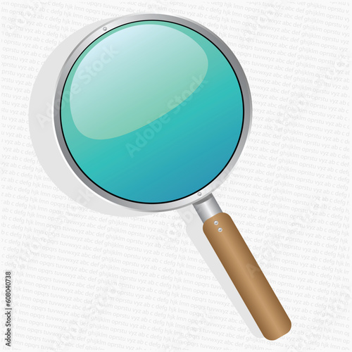 vector illustration of a magnifier