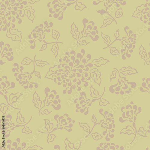 Colorful seamless pattern - abstract flowers