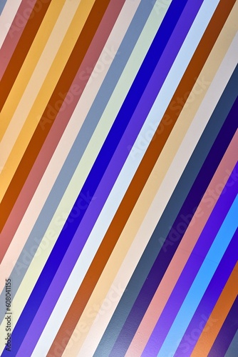 Color lines on a wall