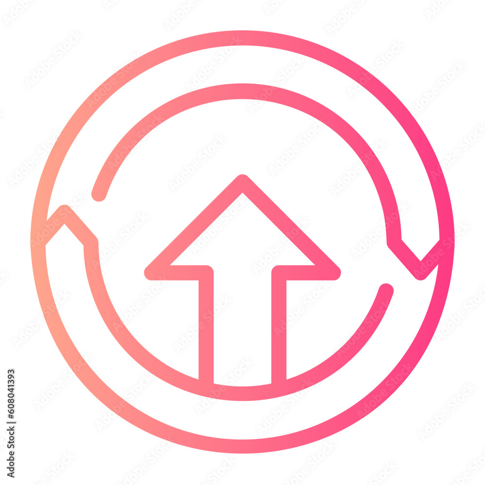 continuous improvement gradient icon continuous improvement gradient icon