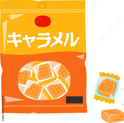袋入りのキャラメル