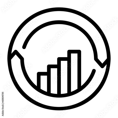 continuous improvement line icon