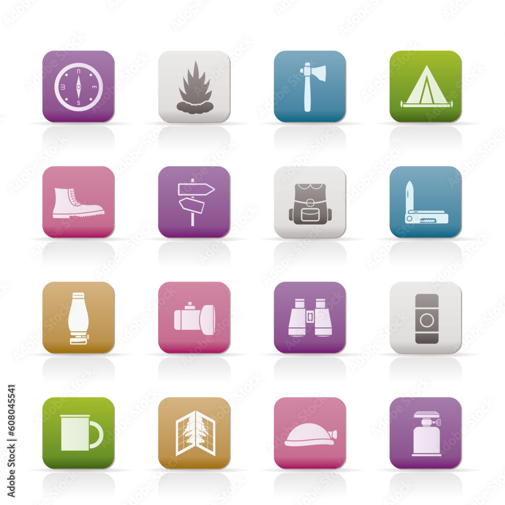 Tourism and Holiday icons - Vector Icon Set Tourism and Holiday icons - Vector Icon Set
