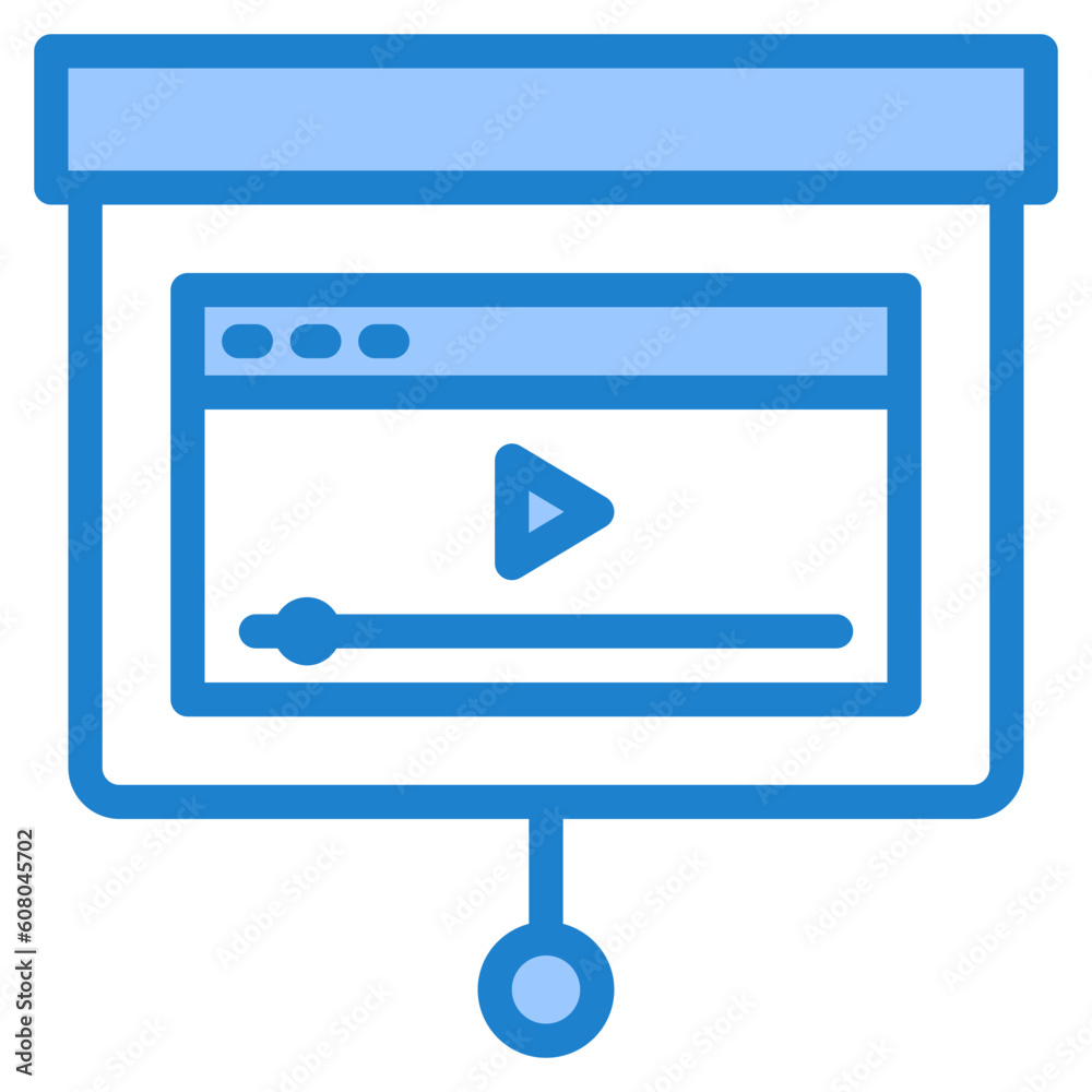 presentation blue style icons presentation blue style icons