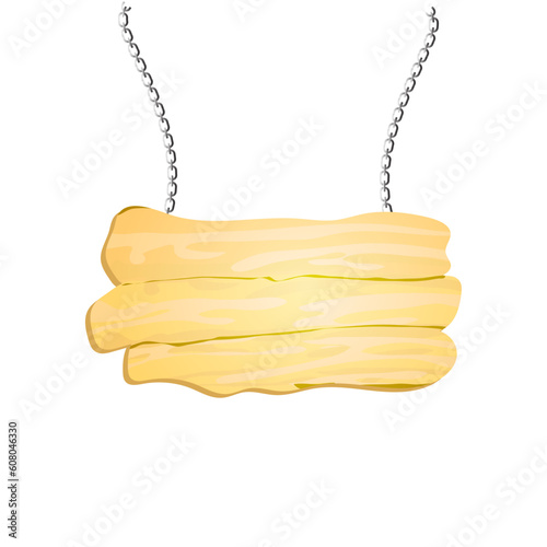 hanging blank wooden board