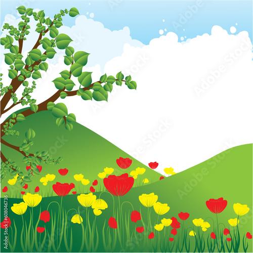 Abstract nature background. vector illustration