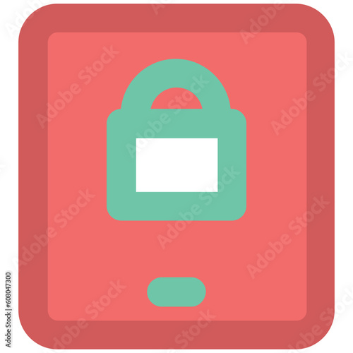 An icon of keylock is denoting the concept of protection 
