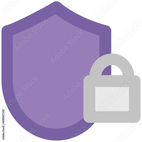 An icon of keylock is denoting the concept of protection 
