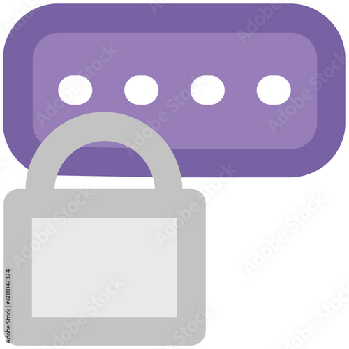 An icon of keylock is denoting the concept of protection 