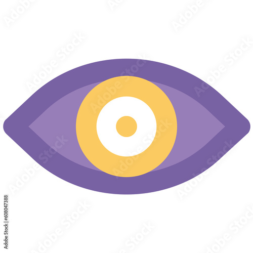 Concept of monitoring, icon design of eye 