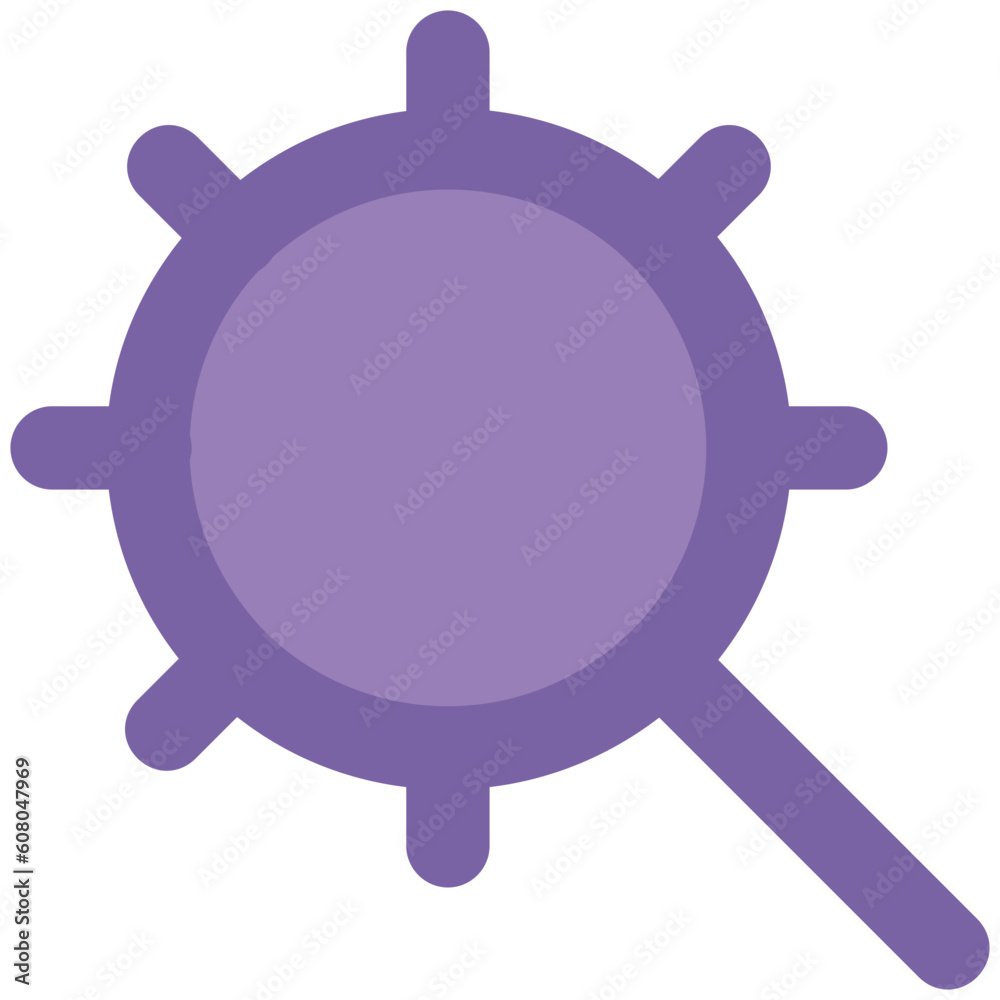 Check out icon vector of magnifier setting Check out icon vector of magnifier setting