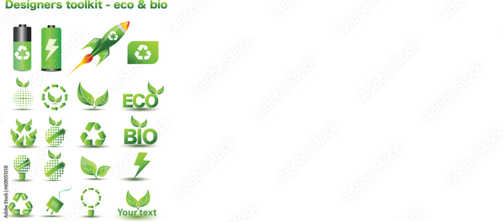 Designers toolkit series - Environmental icons Designers toolkit series - Environmental icons