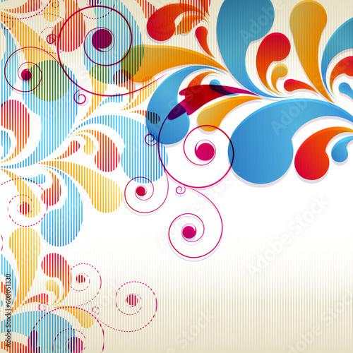 Abstract Curls background for design