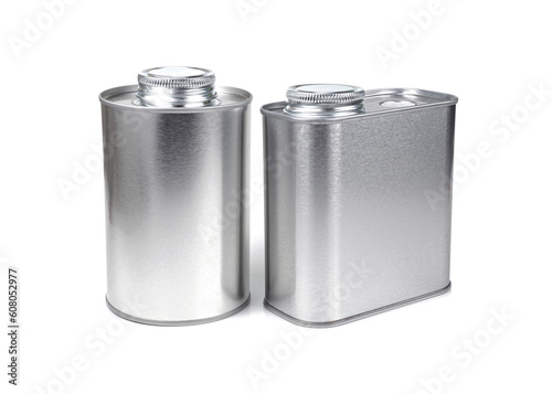 silver metal box packaging for tea or coffee
