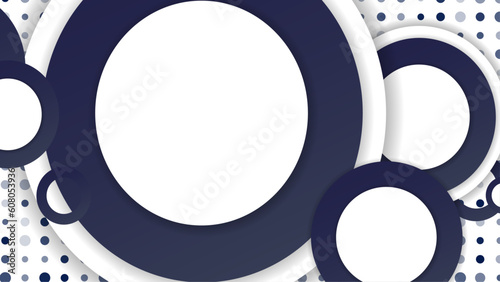 Round or circle abstract pattern with dots white background
