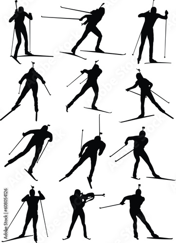 biathlon collection - vector