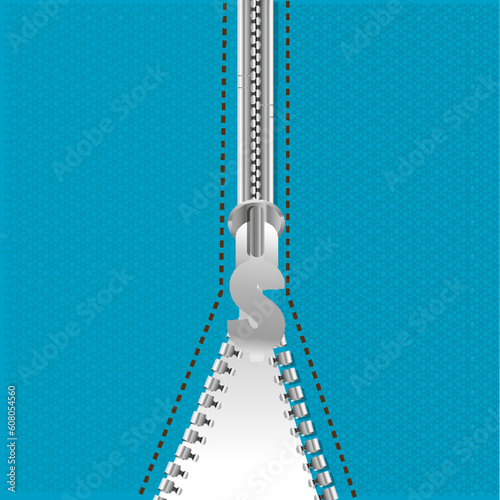 illustration of dollar zip