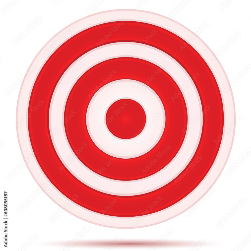illustration of target board on white background illustration of target board on white background
