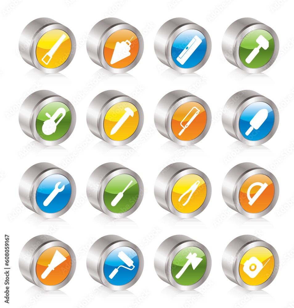 Construction and Building Tools icons - Vector Icon Set Construction and Building Tools icons - Vector Icon Set
