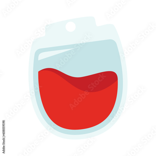 Blood Donor Element Illustration. Hand drawn Vector illustrations. Hematology icons set. Donate Blood, Health Care Concept. World Blood Donor Day. Trendy digital art. Isolated On White Background