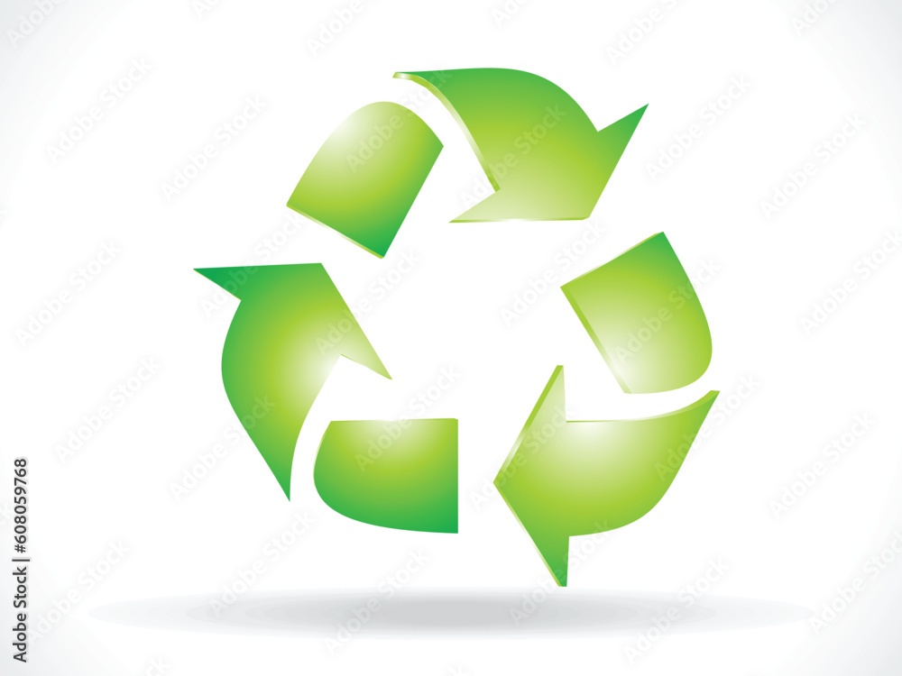 abstract recycle icon vector illustration