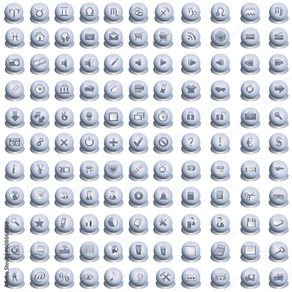 A huge collection of web buttons, vector illustration A huge collection of web buttons, vector illustration