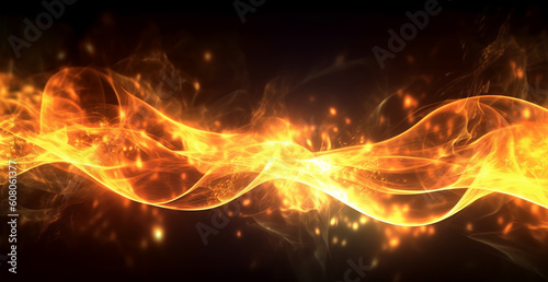 fire background. flame pattern. with a bright light effect. generative ai